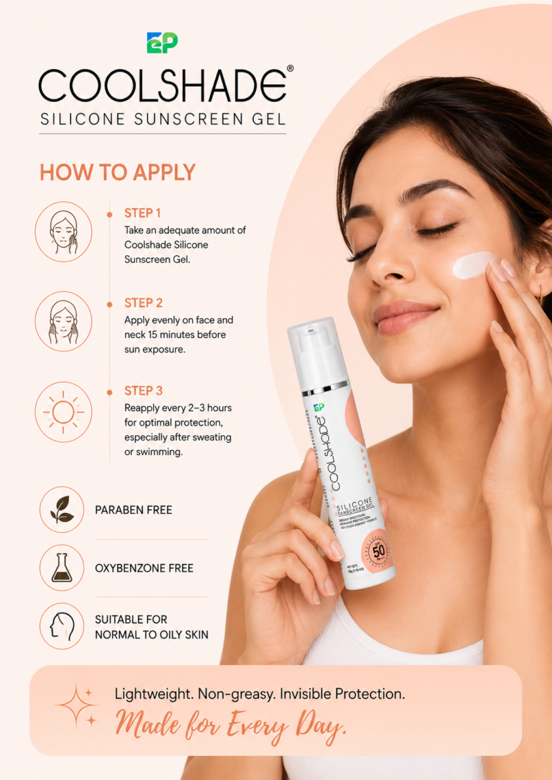 Coolshade spf 50 Silicone Sunscreen Gel