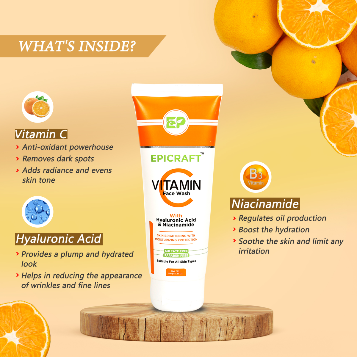 Epicraft Vit C Facewash - Image 1