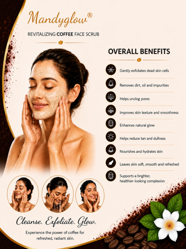 Mandyglow Coffee Face Scrub - Image 4