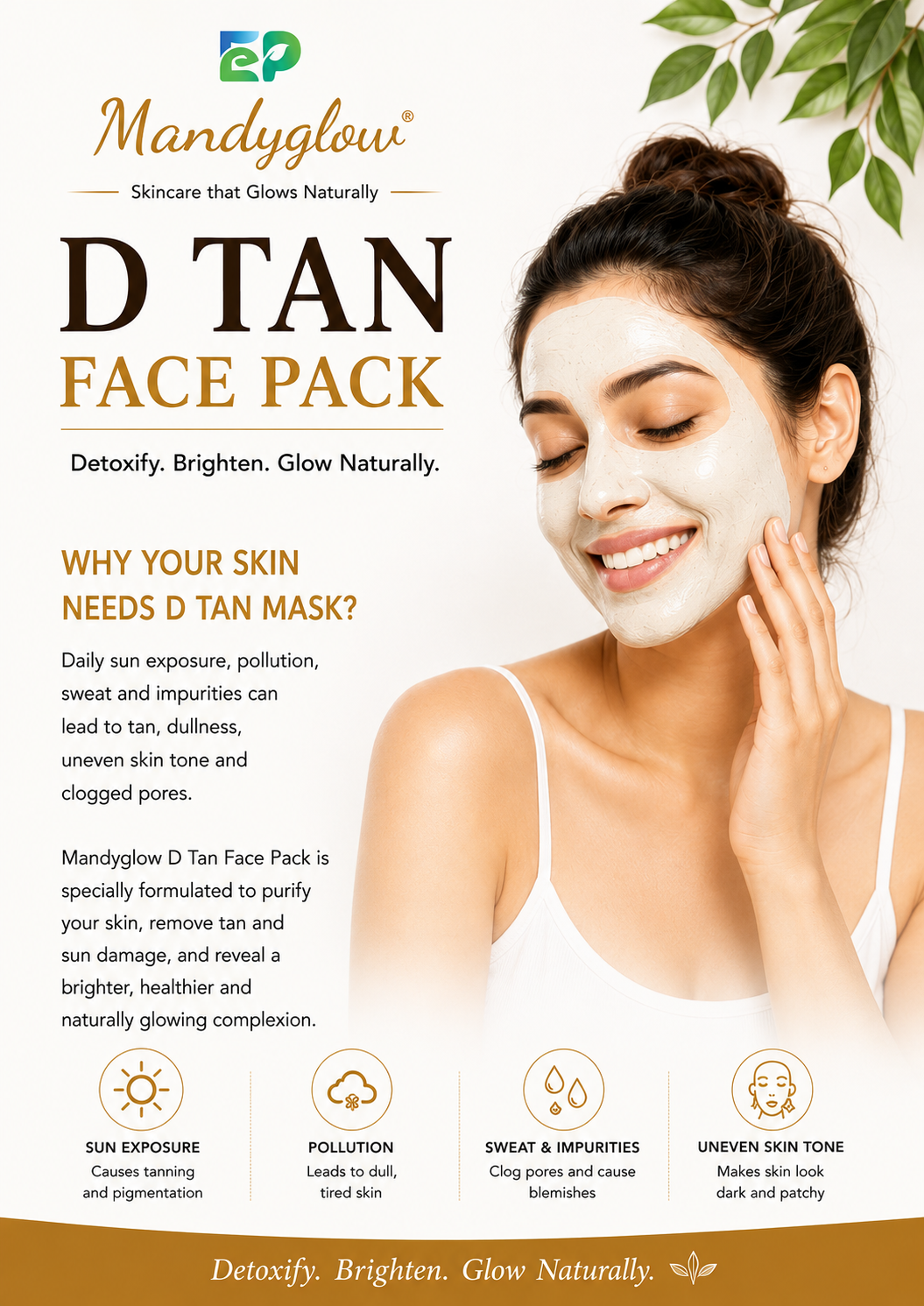Mandyglow De Tan Face Pack - Image 2