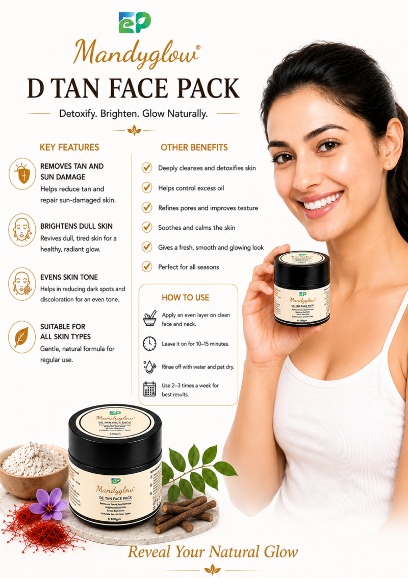 Mandyglow De Tan Face Pack